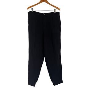 A619754 ANYBODY Sandwashed Twill Pants Pockets Black L